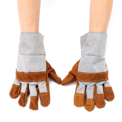 Soft Cowhide Leather Plus Gloves